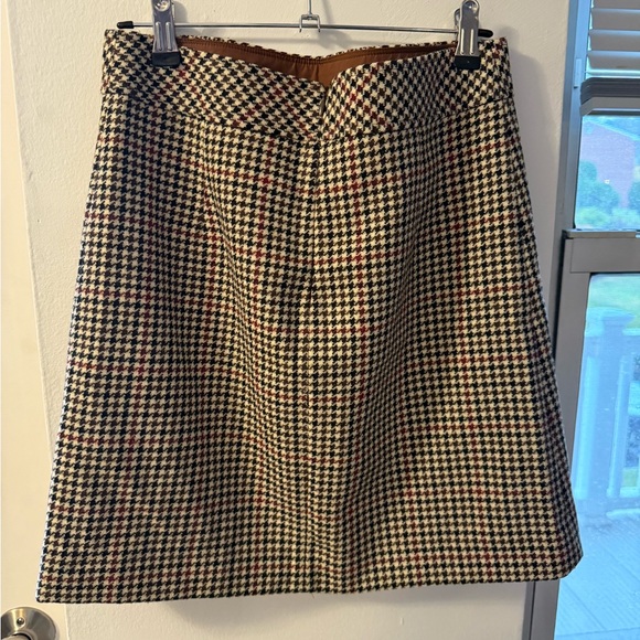 J. Crew Houndstooth A-Line Skirt - Picture 3 of 6